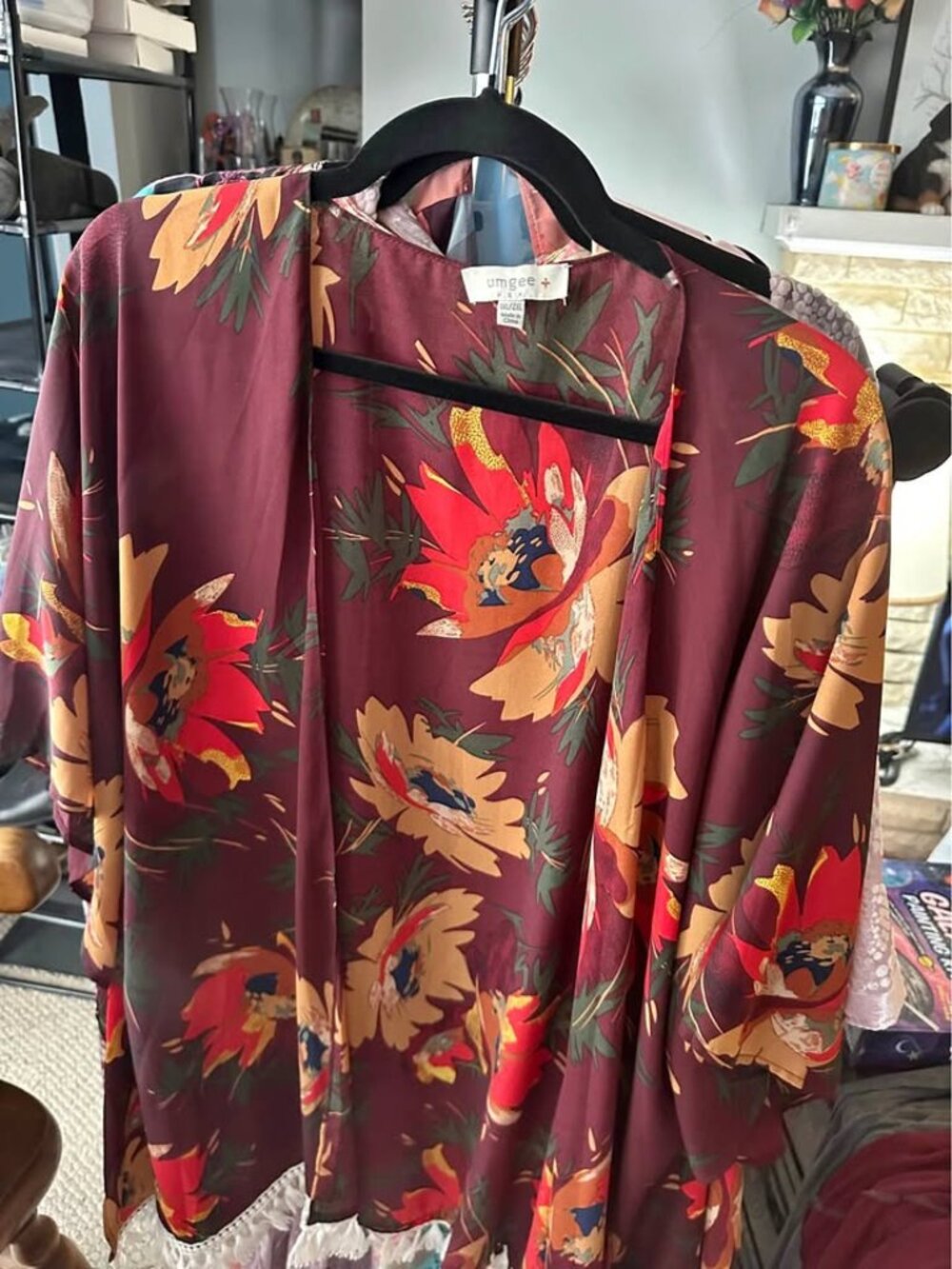 Umgee Plus Floral Kimono Cardigan – Size 2X